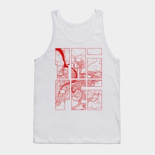 Taipei, Taiwan City Map Typography - Oriental Tank Top